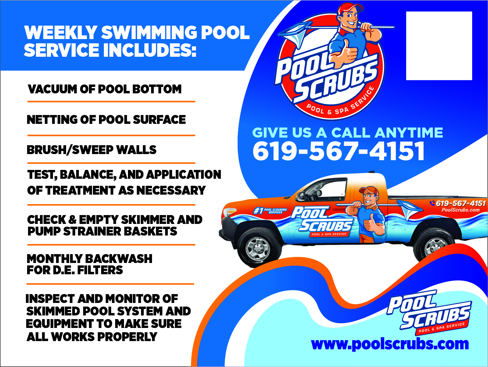 Postcard Design by pipeyard for Pool Scrubs | Design #33343979