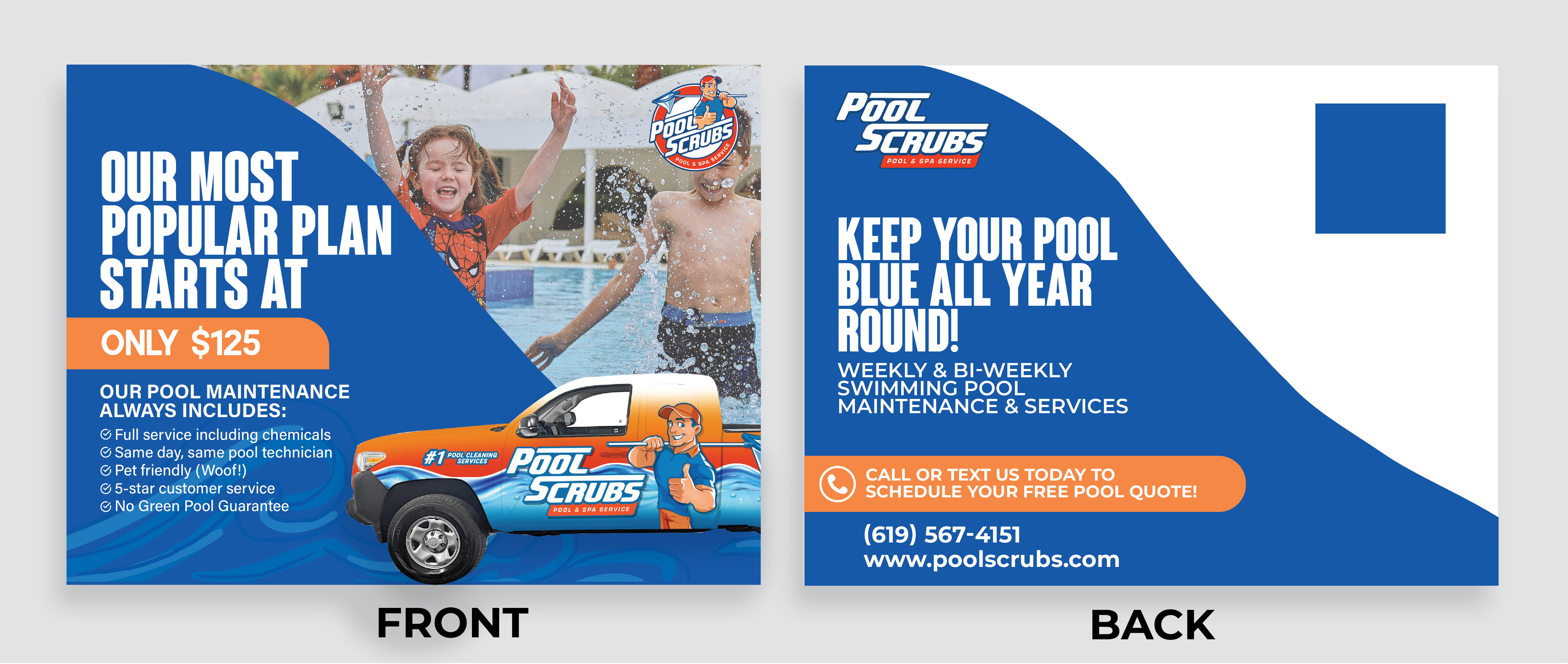 Design de Carte Postale par 3Guys pour Pool Scrubs | Design #33350863