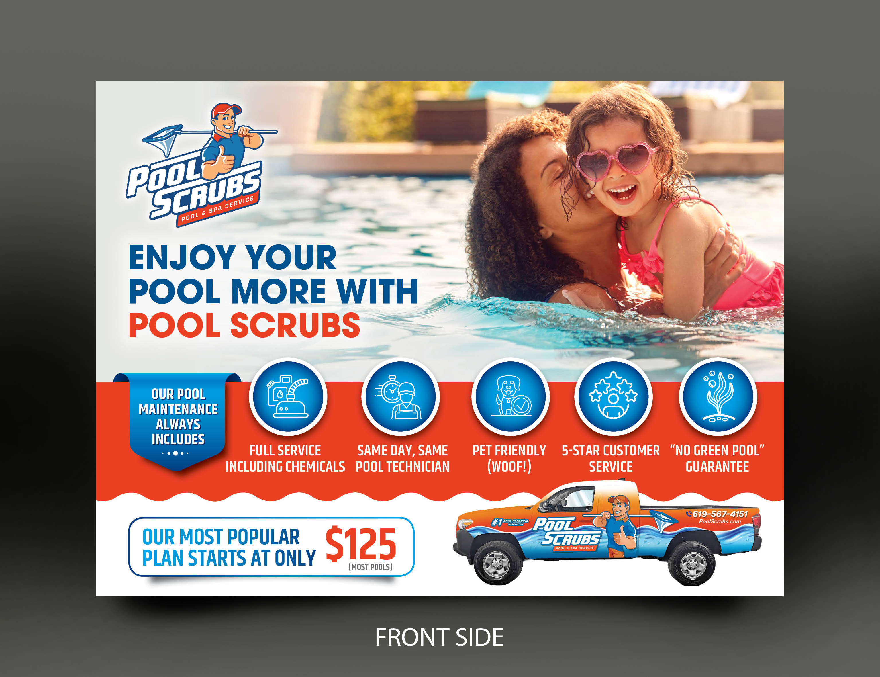 Postcard Design by rkailas for Pool Scrubs | Design #33360875