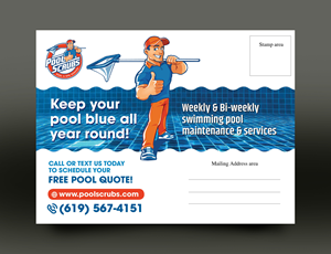 Postcard Design by rkailas for Pool Scrubs | Design #33361120