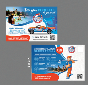 Postcard Design by Stan$oul for Pool Scrubs | Design #33342449