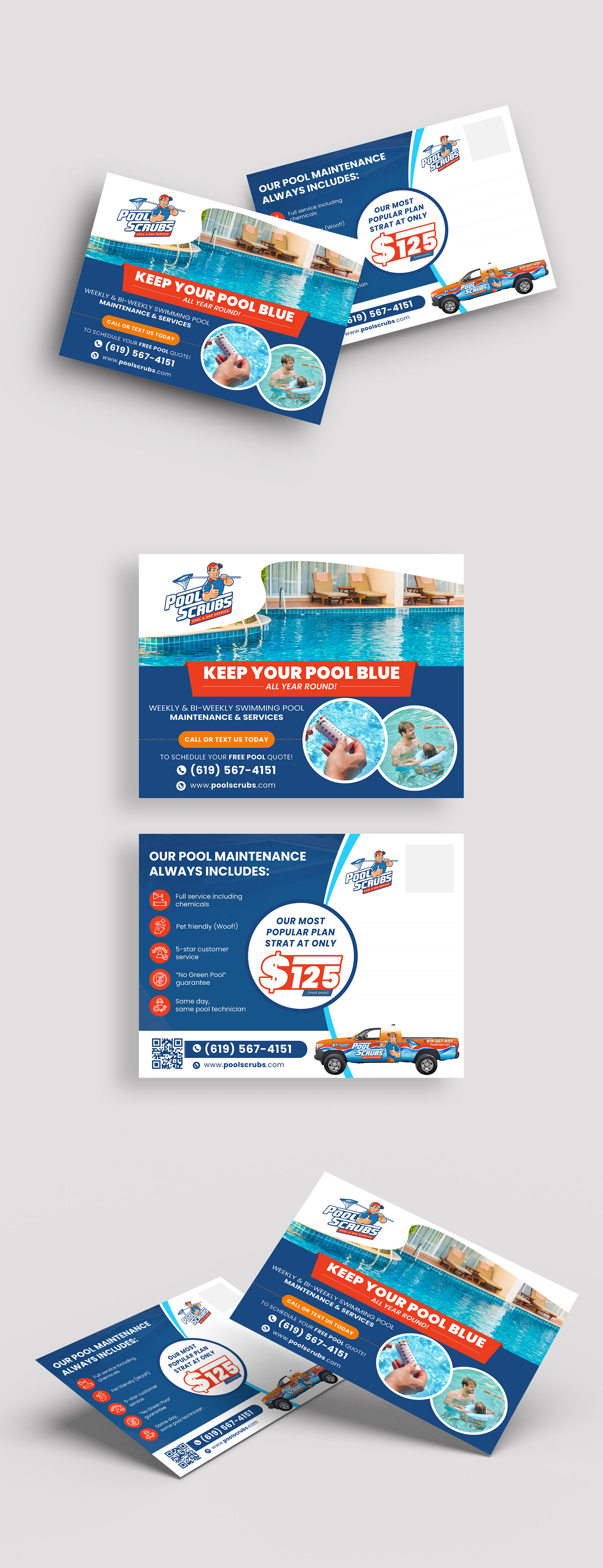 Design de Carte Postale par vcreatived pour Pool Scrubs | Design #33362512