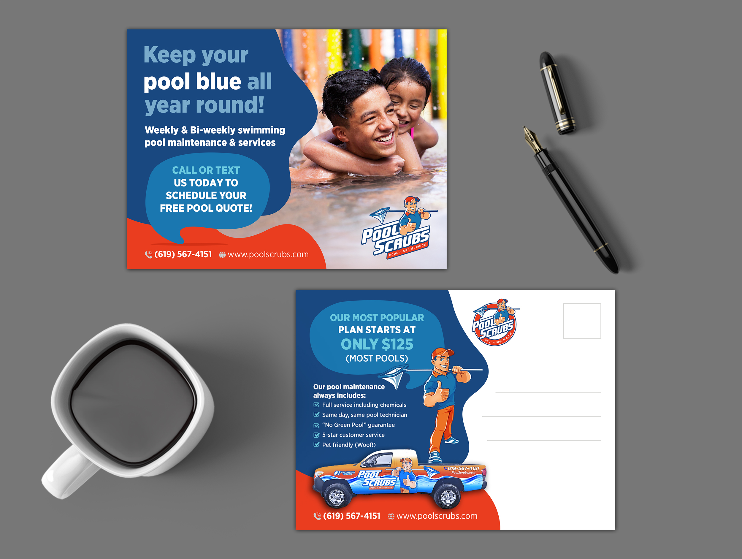 Design de Carte Postale par GraphicsGuru pour Pool Scrubs | Design #33344262