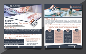 Design de Flyer par HT Graphic pour Aligned Escrow Solutions | Design #33344242
