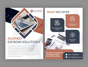 Diseño de Flyer por pb para Aligned Escrow Solutions | Diseño: #33344930