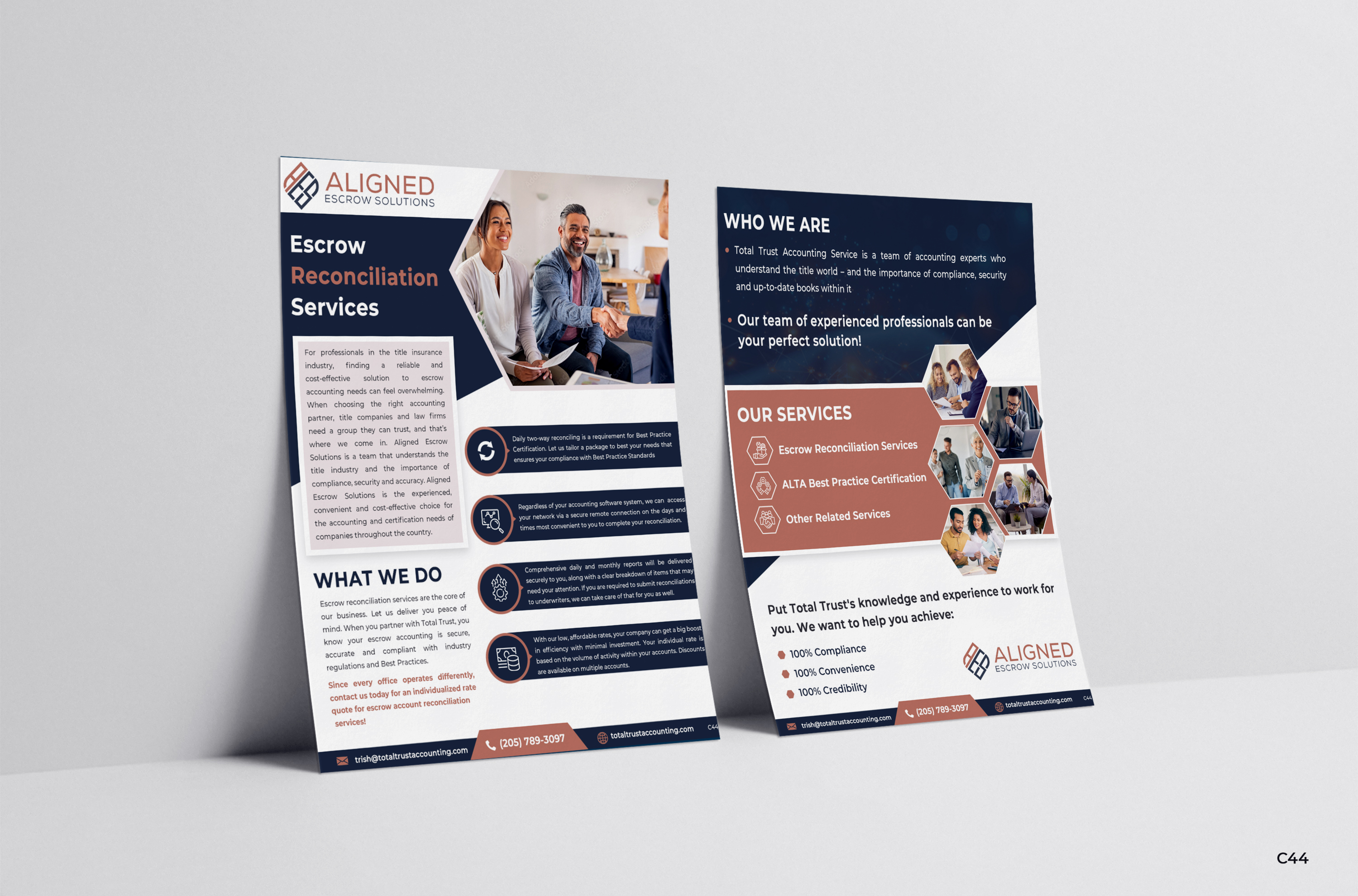 Diseño de Flyer por pb para Aligned Escrow Solutions | Diseño #33344932