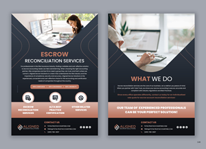 Diseño de Flyer por pb para Aligned Escrow Solutions | Diseño: #33344933