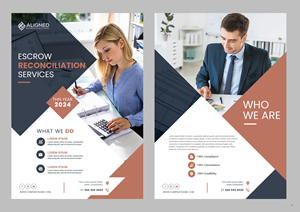 Diseño de Flyer por pb para Aligned Escrow Solutions | Diseño: #33344935