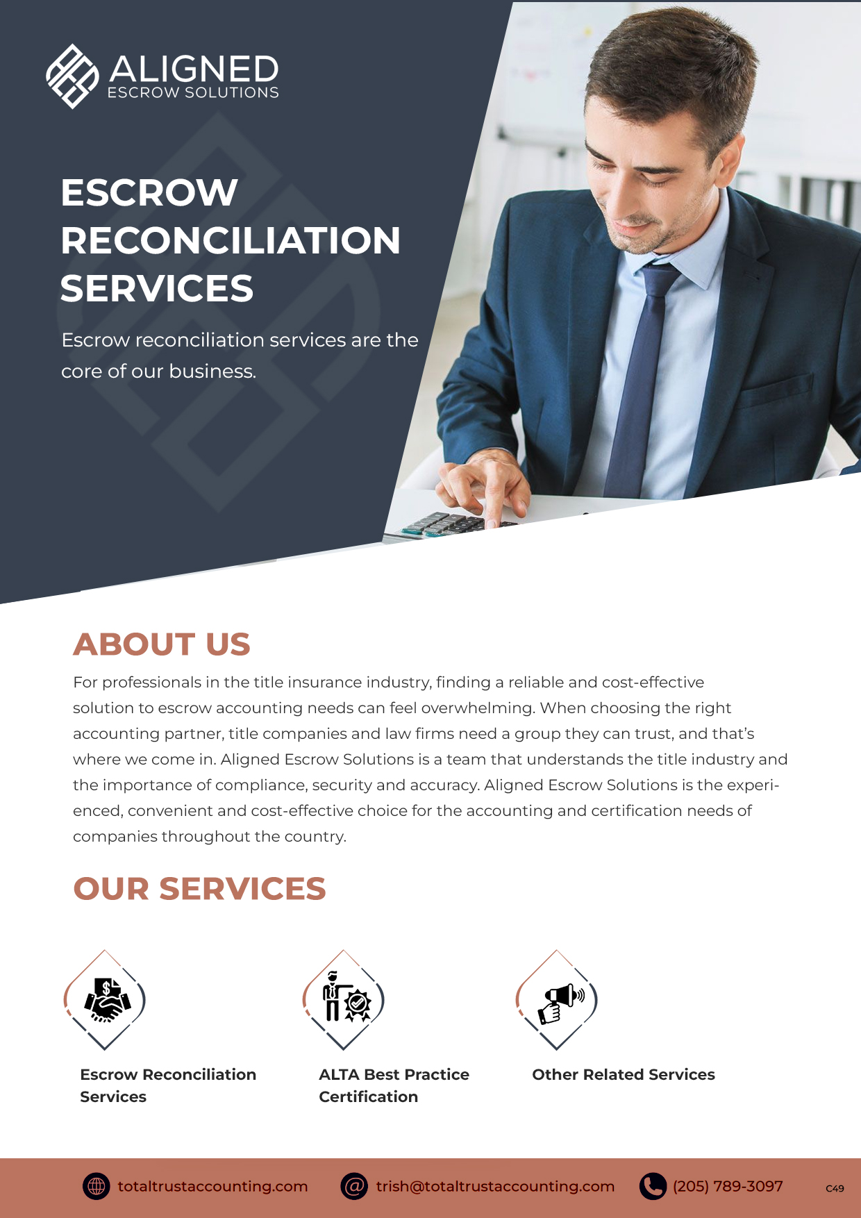 Flyer Design by pb for Aligned Escrow Solutions | Design #33344940
