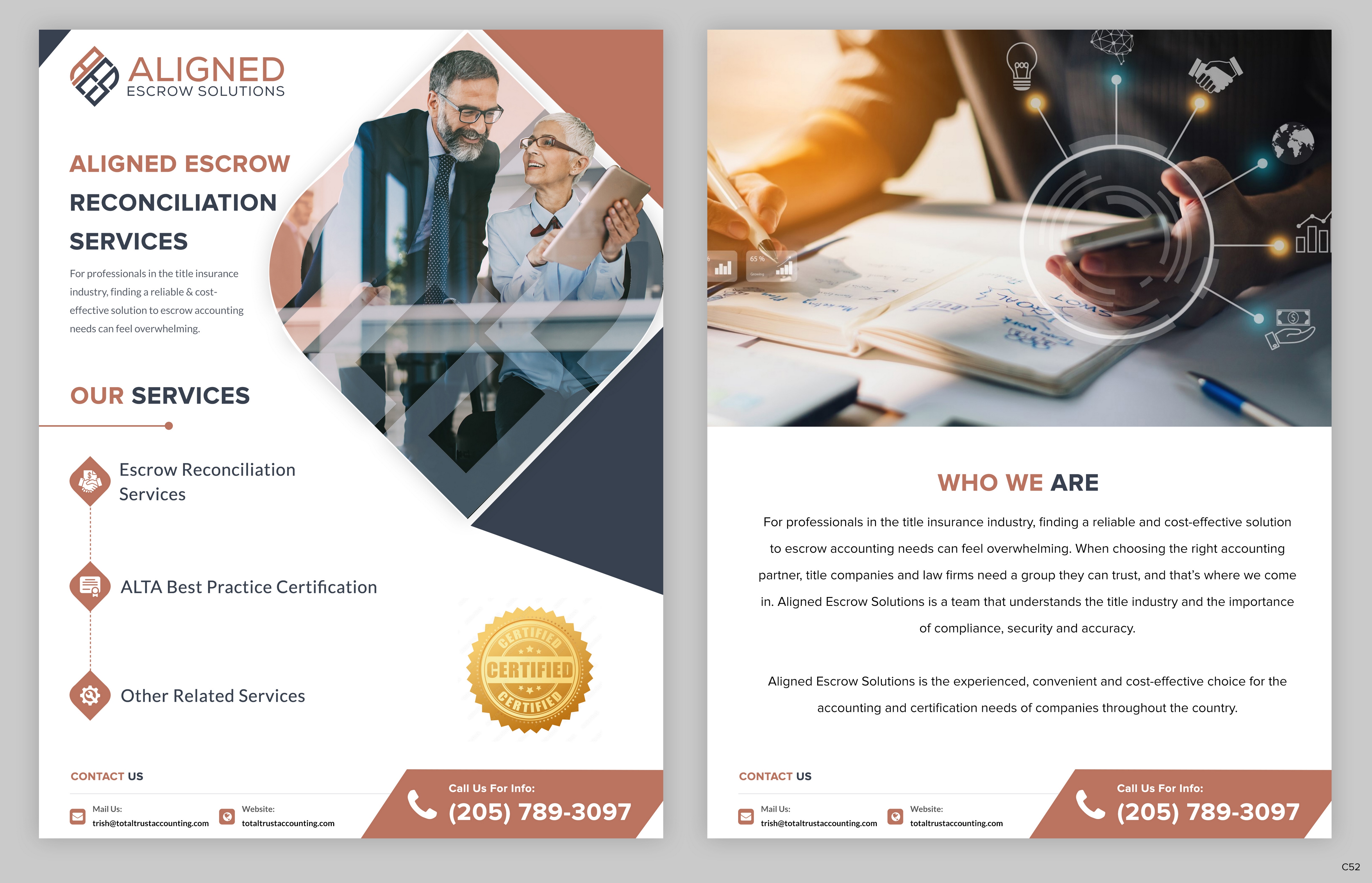 Flyer Design by pb for Aligned Escrow Solutions | Design #33344942
