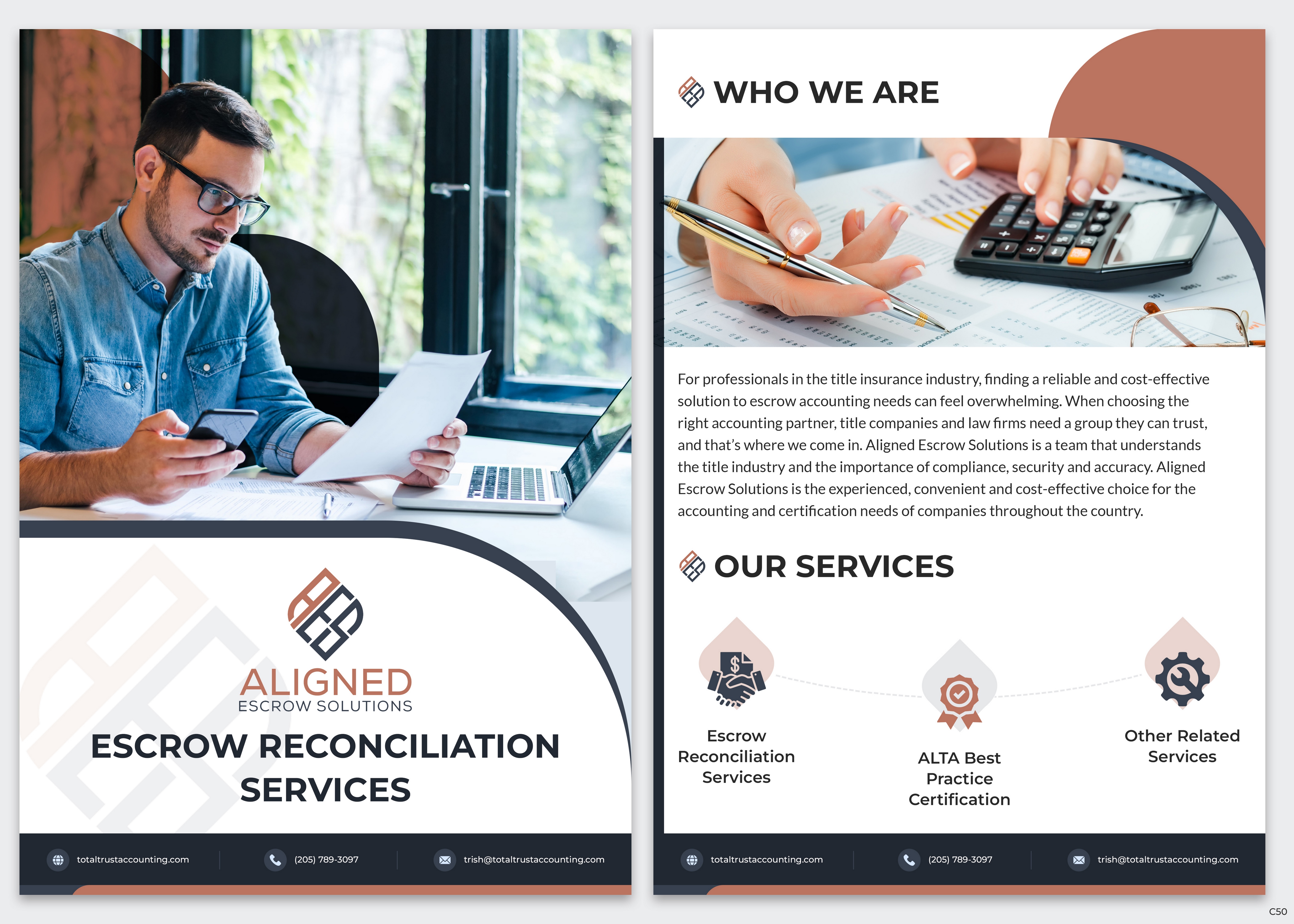 Diseño de Flyer por pb para Aligned Escrow Solutions | Diseño #33344943