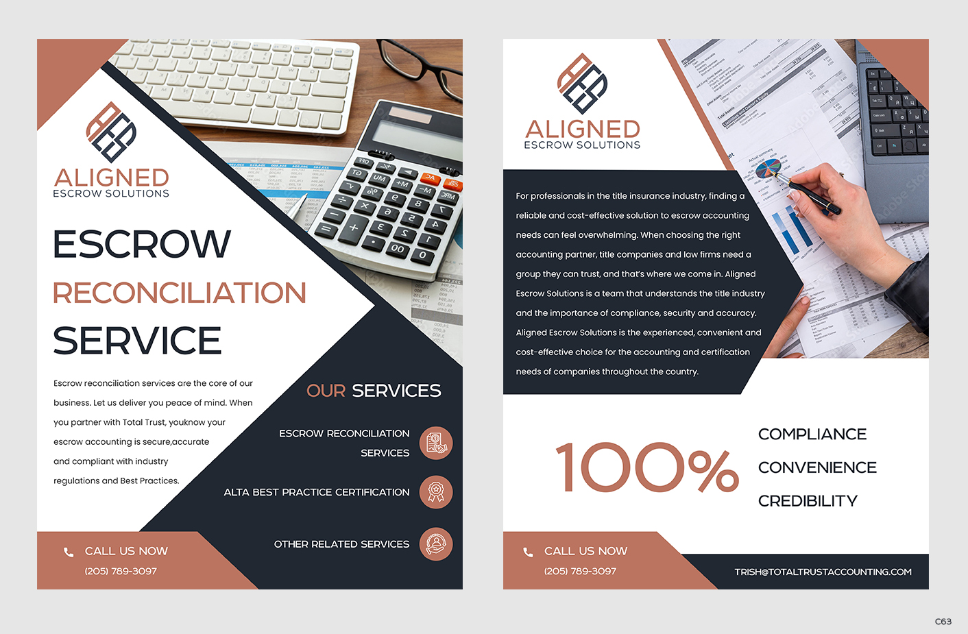 Flyer Design by pb for Aligned Escrow Solutions | Design #33344948
