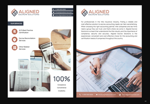Diseño de Flyer por pb para Aligned Escrow Solutions | Diseño: #33344949