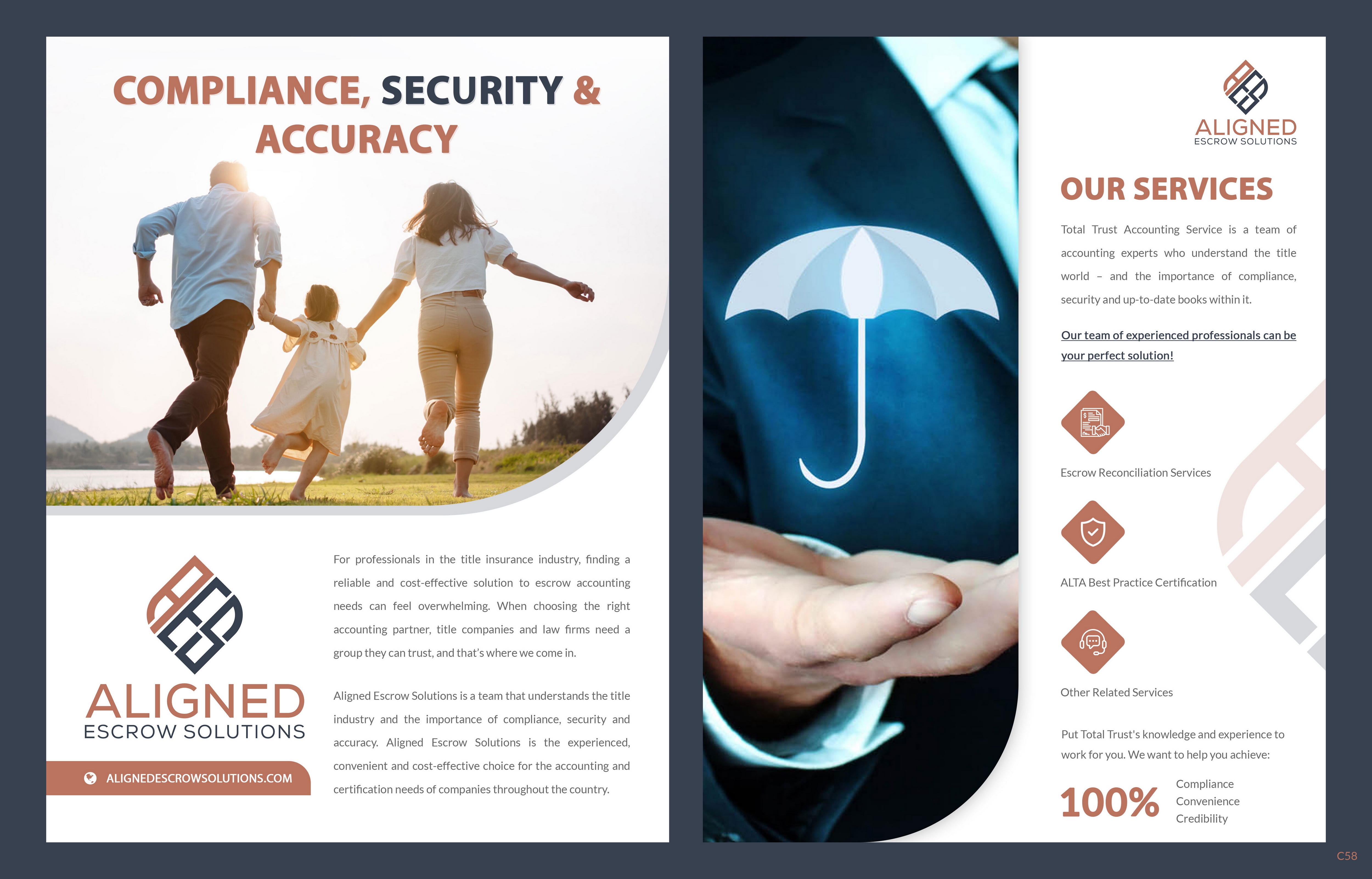Diseño de Flyer por pb para Aligned Escrow Solutions | Diseño #33344950