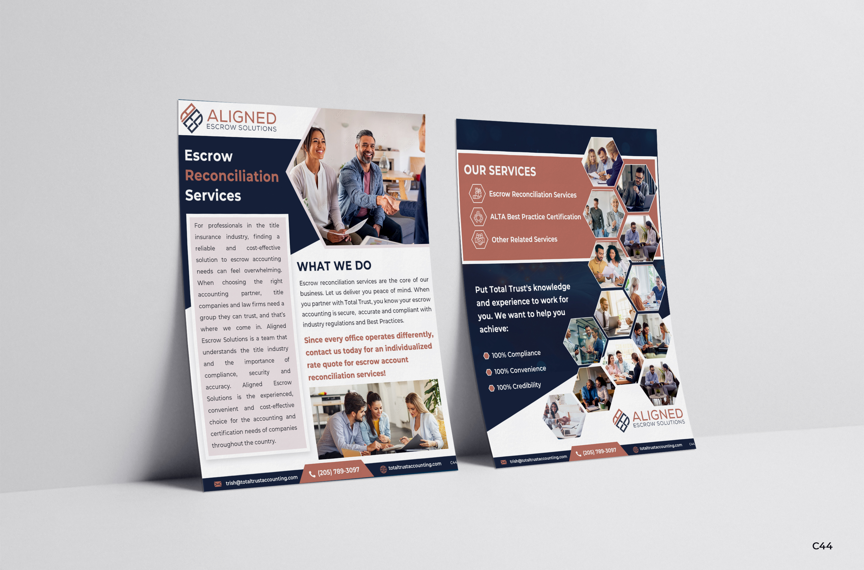 Diseño de Flyer por pb para Aligned Escrow Solutions | Diseño #33350147