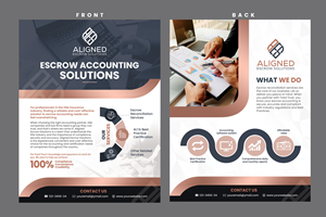 Diseño de Flyer por Stan$oul para Aligned Escrow Solutions | Diseño: #33342053