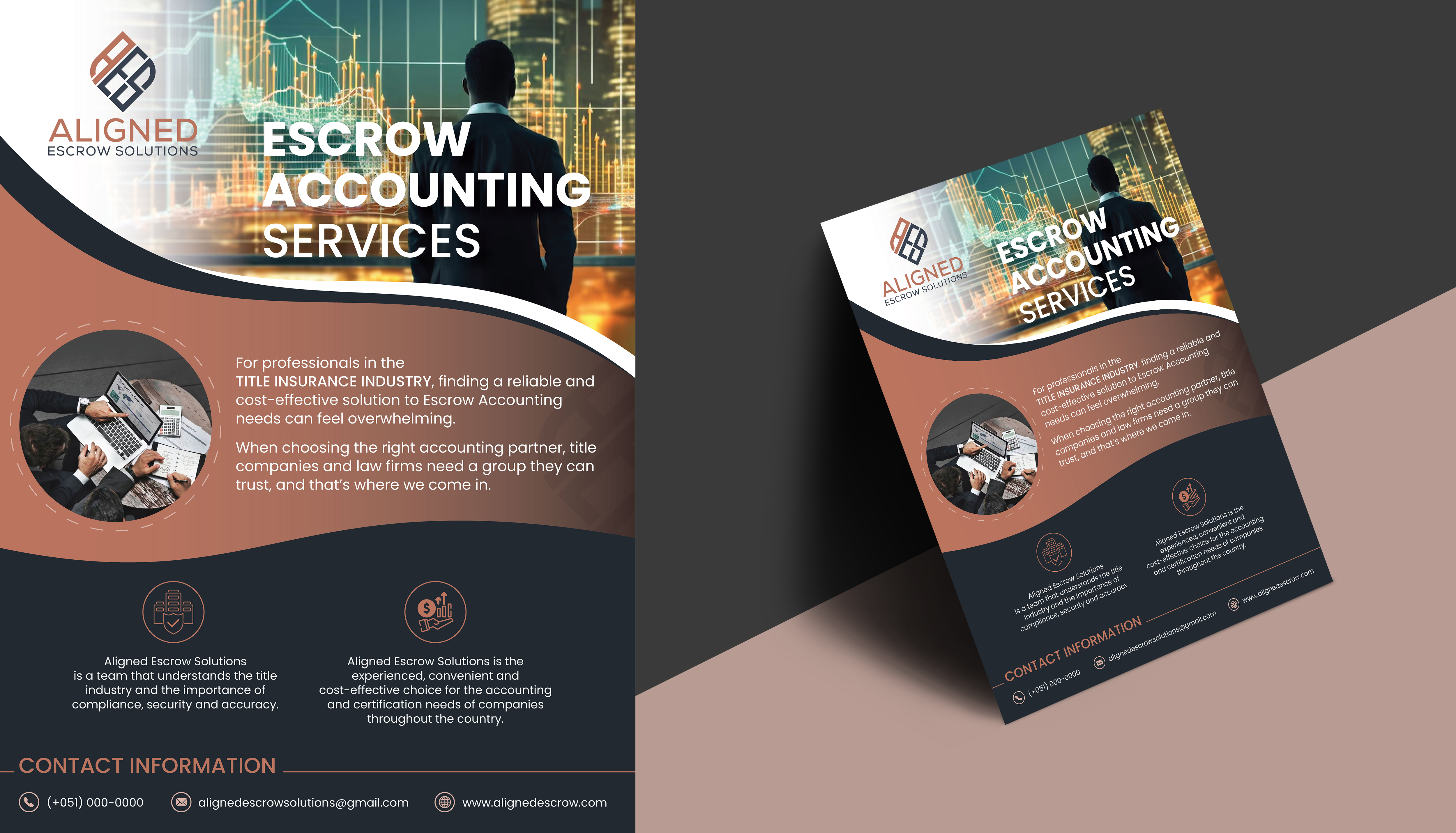 Design de Flyer par Impressive Designs pour Aligned Escrow Solutions | Design #33343283
