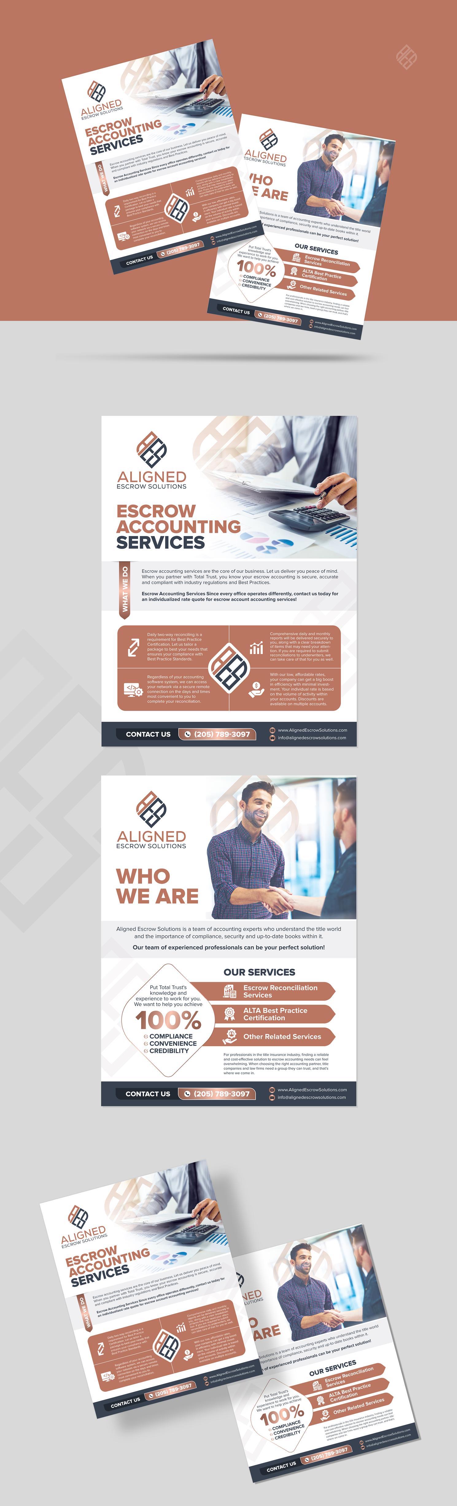 Diseño de Flyer por vcreatived para Aligned Escrow Solutions | Diseño: #33344041