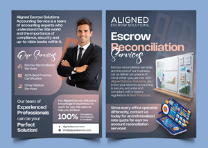 Design de Flyer par Graphic Guy pour Aligned Escrow Solutions | Design #33343660