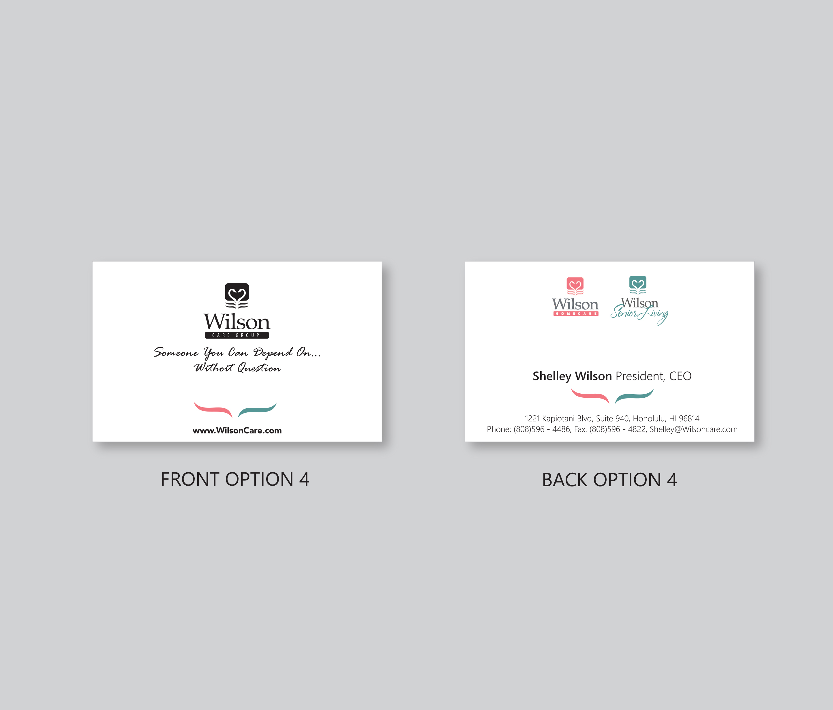 Business Card Design by AFTER LUNCH DESIGNS for Wilson Care Group | Design #33354225