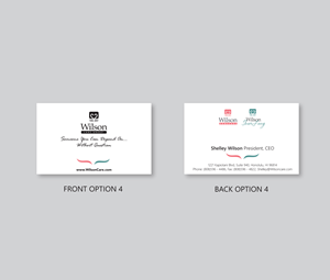 Business Card Design by AFTER LUNCH DESIGNS for Wilson Care Group | Design: #33354225