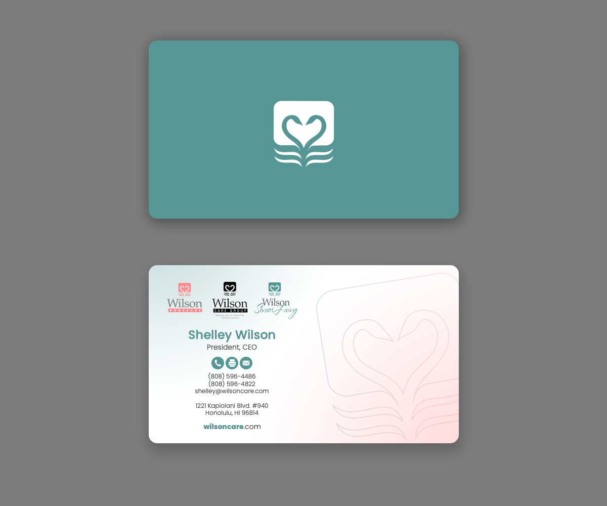 Business Card Design by Andrés Sebastián for Wilson Care Group | Design #33344184