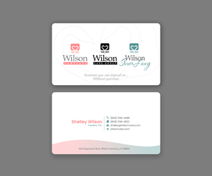 Business Card Design by Andrés Sebastián for Wilson Care Group | Design: #33345306