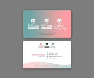 Business Card Design by Andrés Sebastián for Wilson Care Group | Design: #33345319