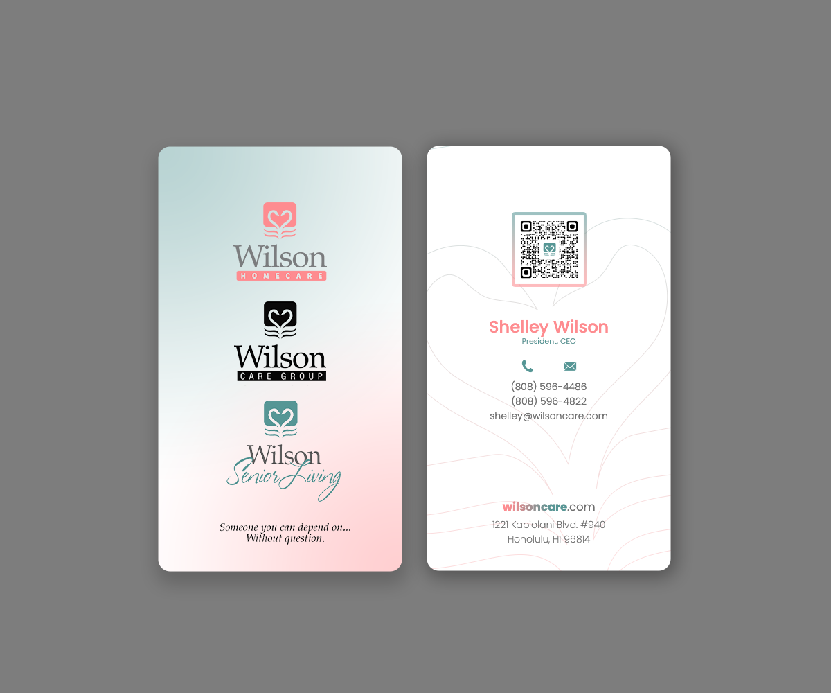 Business Card Design by Andrés Sebastián for Wilson Care Group | Design #33345472