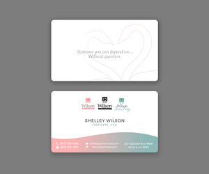 Business Card Design by Andrés Sebastián for Wilson Care Group | Design: #33345793