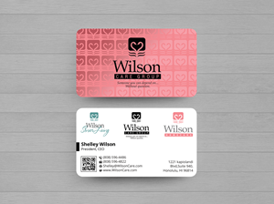 Business Card Design by Expert Bappy for Wilson Care Group | Design: #33340847