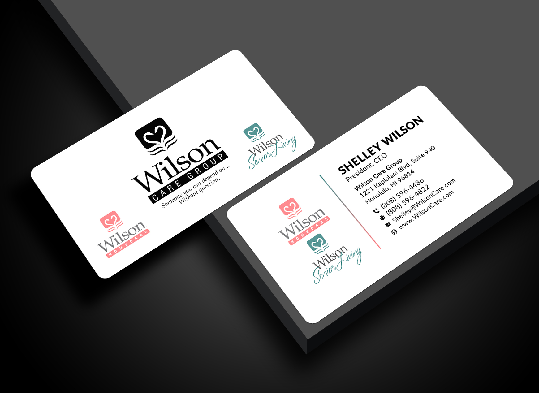 Business Card Design by Sun Moon Graphic Designer for Wilson Care Group | Design #33342038