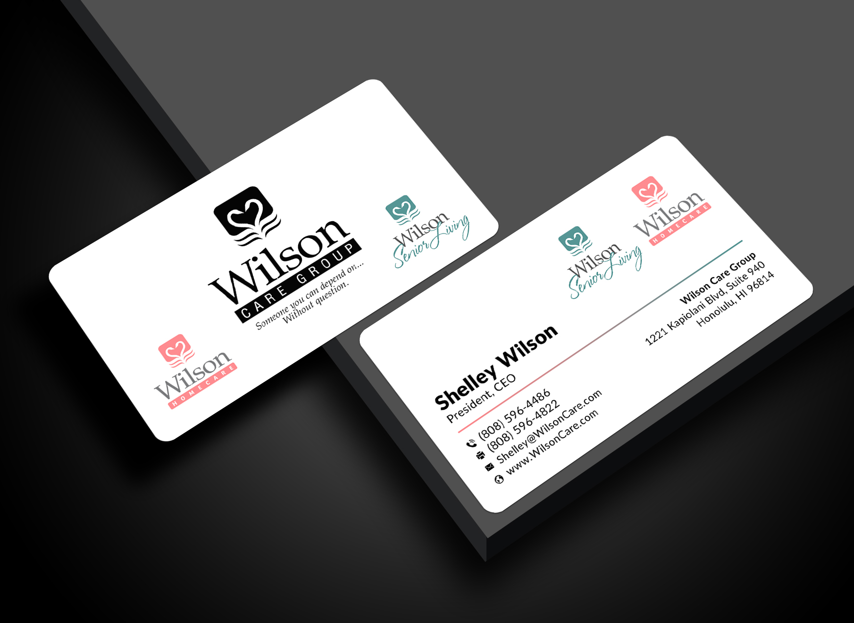 Business Card Design by Sun Moon Graphic Designer for Wilson Care Group | Design #33342040