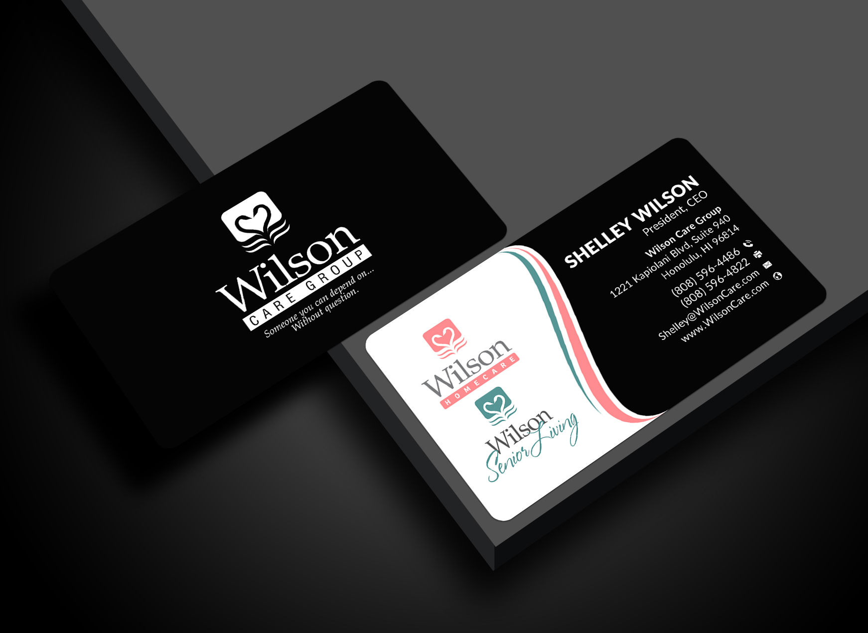 Business Card Design by Sun Moon Graphic Designer for Wilson Care Group | Design #33342041