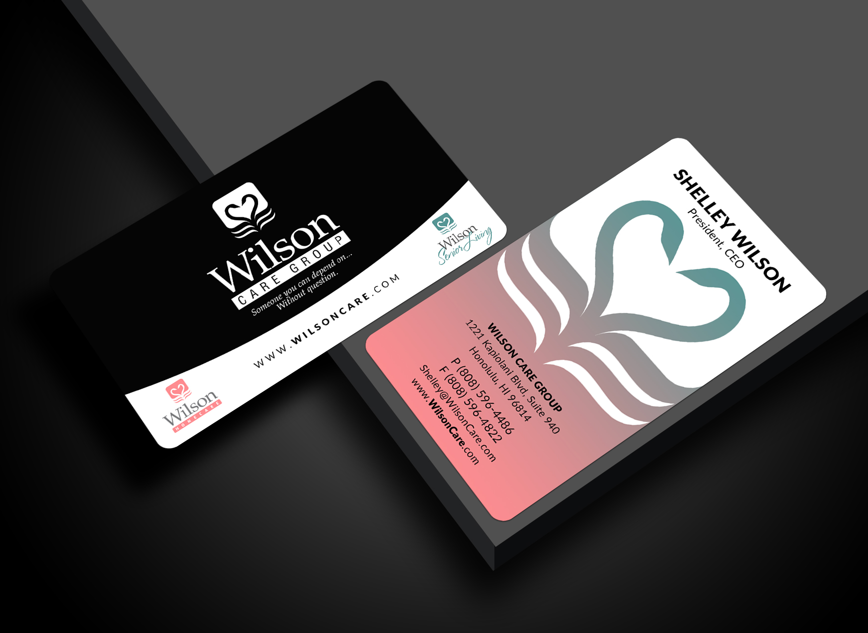 Business Card Design by Sun Moon Graphic Designer for Wilson Care Group | Design #33342042