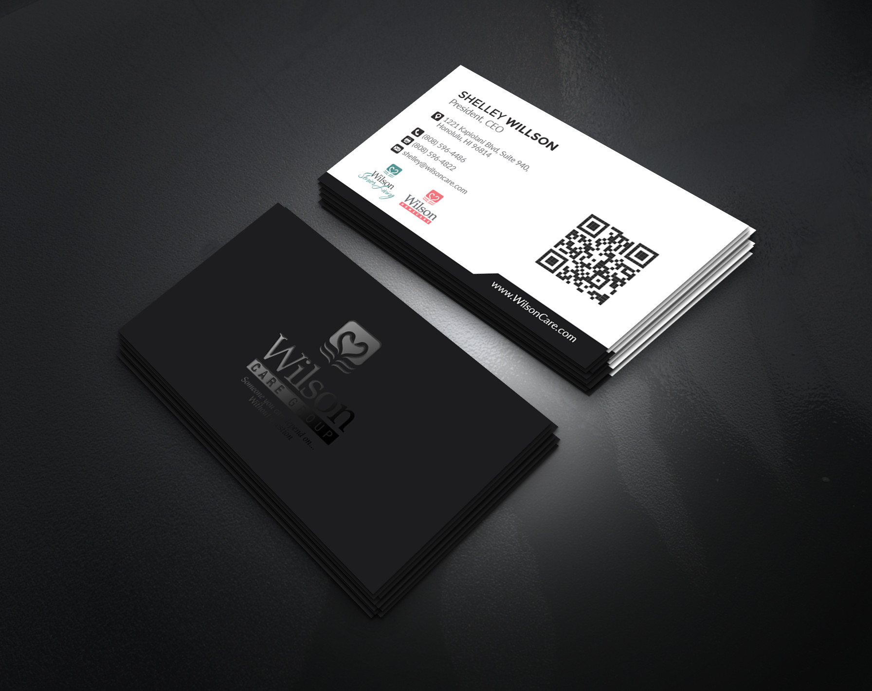 Business Card Design by artbitin for Wilson Care Group | Design #33341627
