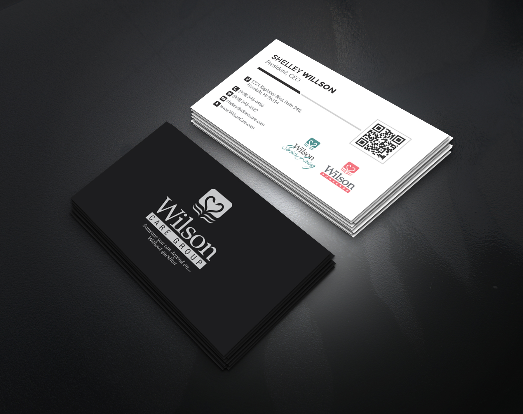Business Card Design by artbitin for Wilson Care Group | Design #33341629