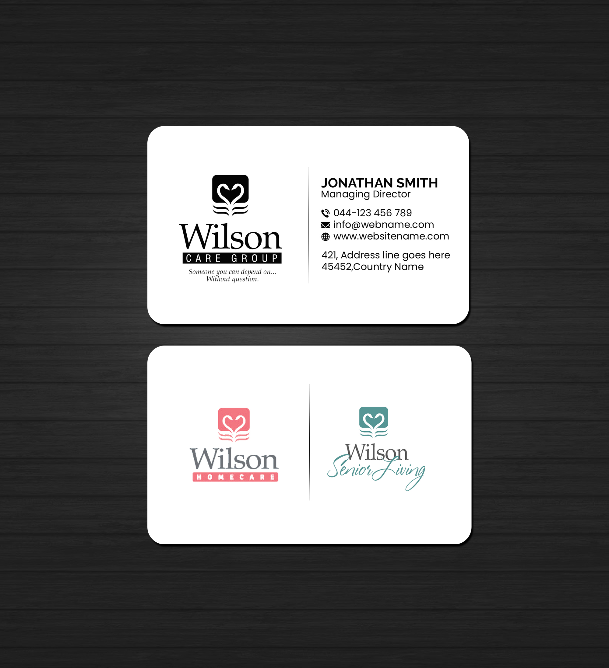 Business Card Design by Creations Box 2015 for Wilson Care Group | Design #33342067