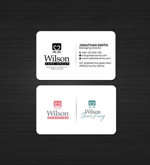 Design de Carte de Visite par Creations Box 2015 pour Wilson Care Group | Design : #33342067