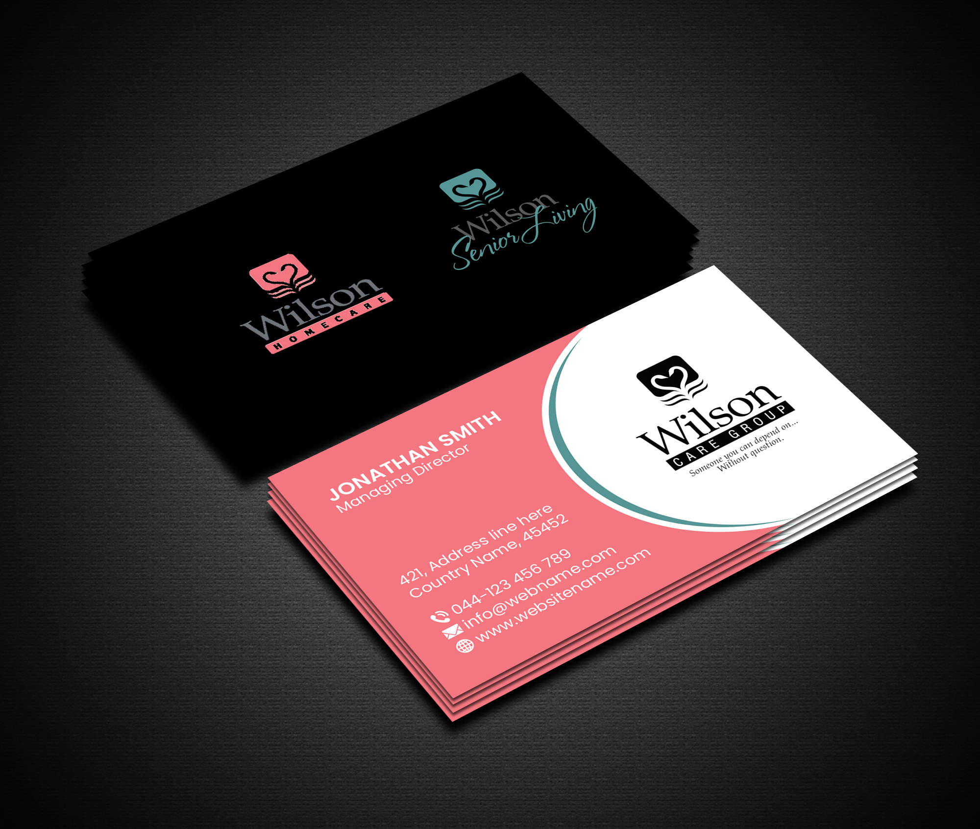 Business Card Design by Creations Box 2015 for Wilson Care Group | Design #33347066