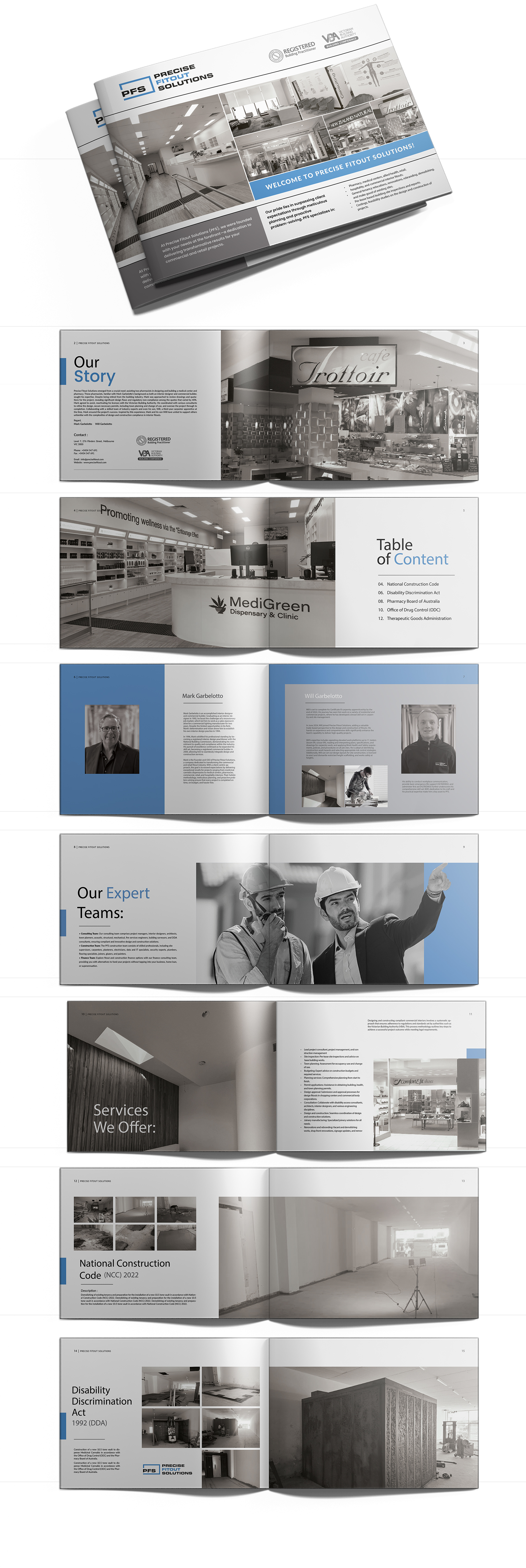 Diseño de Brochure por Osama Soliman para Precise Fitout Solutions Pty Ltd | Diseño #33365975