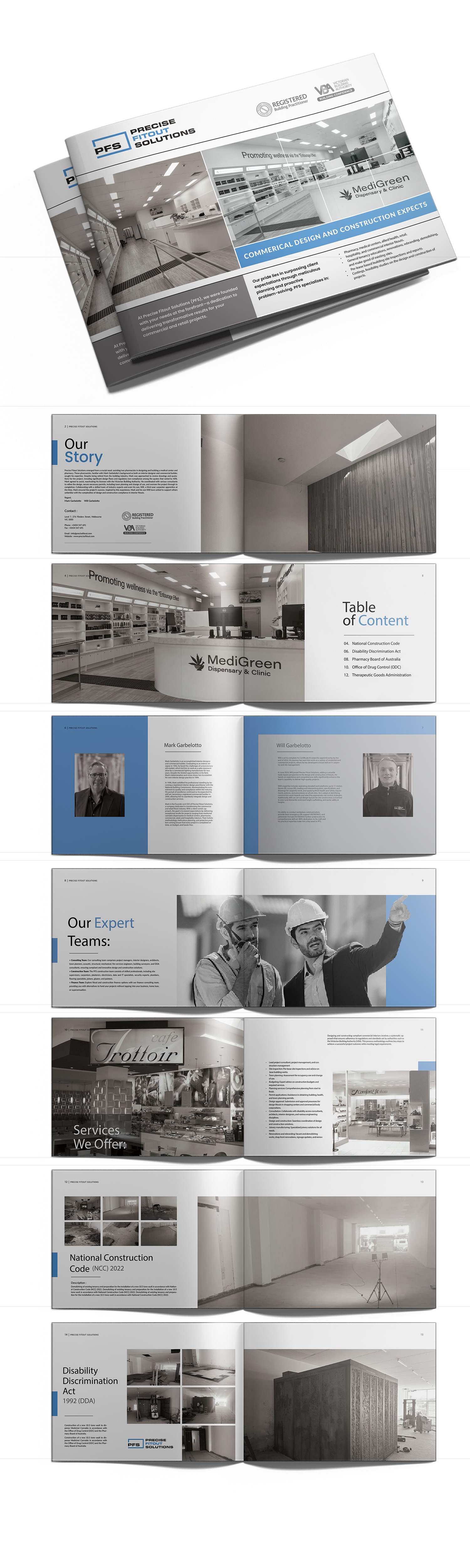 Diseño de Brochure por Osama Soliman para Precise Fitout Solutions Pty Ltd | Diseño #33366596