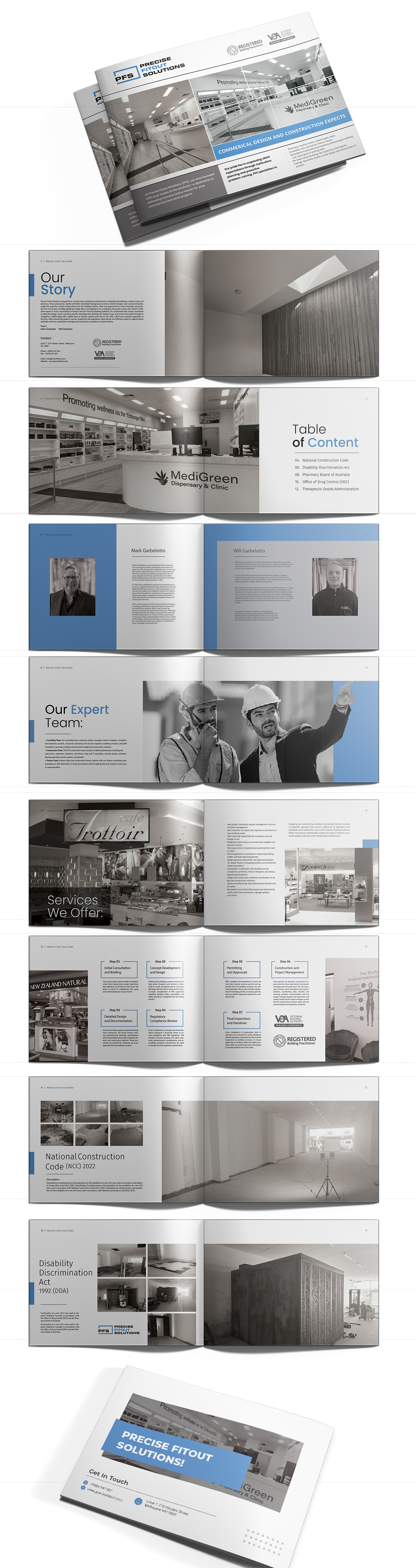 Diseño de Brochure por Osama Soliman para Precise Fitout Solutions Pty Ltd | Diseño: #33448798