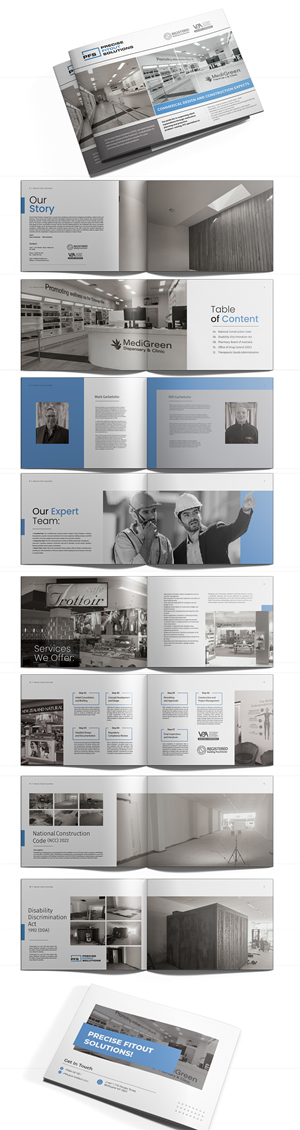 Diseño de Brochure por Osama Soliman para Precise Fitout Solutions Pty Ltd | Diseño: #33448798