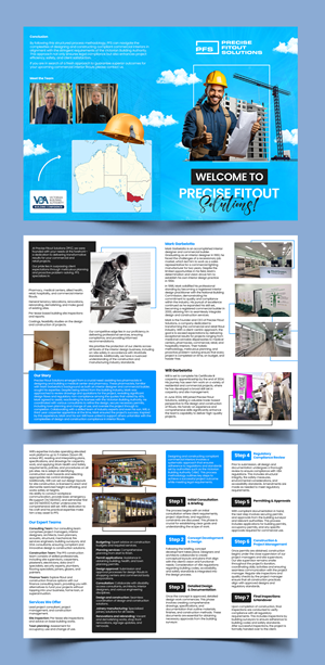Design de Brochure par Graphic Guy pour Precise Fitout Solutions Pty Ltd | Design #33343913