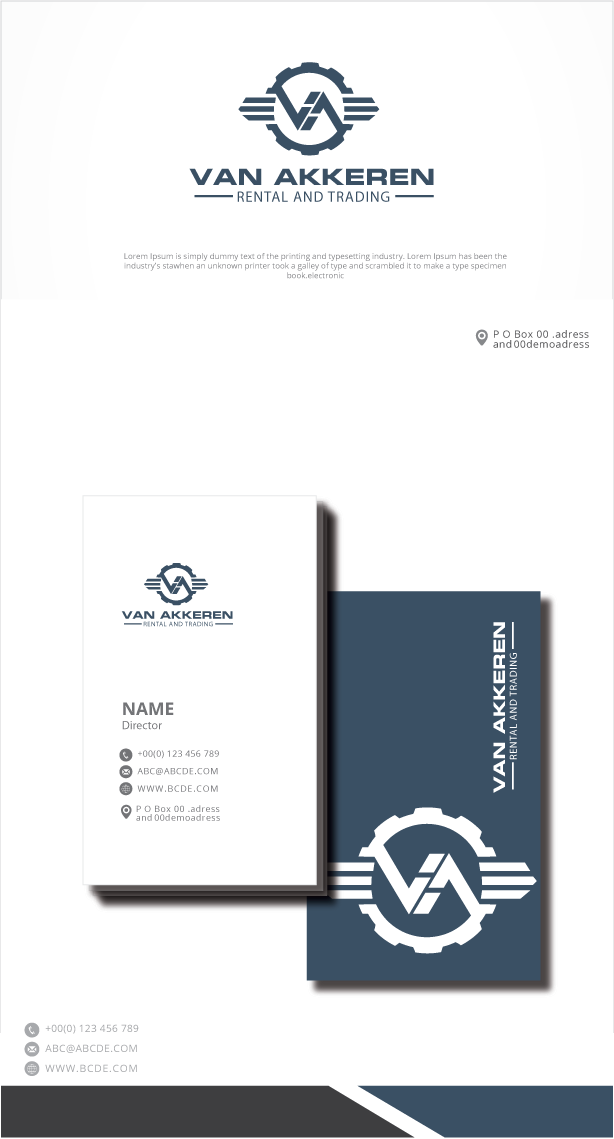 Design de Logo par zebronicgraphic pour J.N.T. van Akkeren Rental and Trading B.V. | Design #33349375