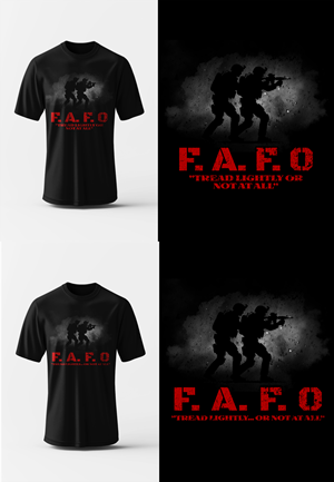 F. A. F. O. US military t shirt design