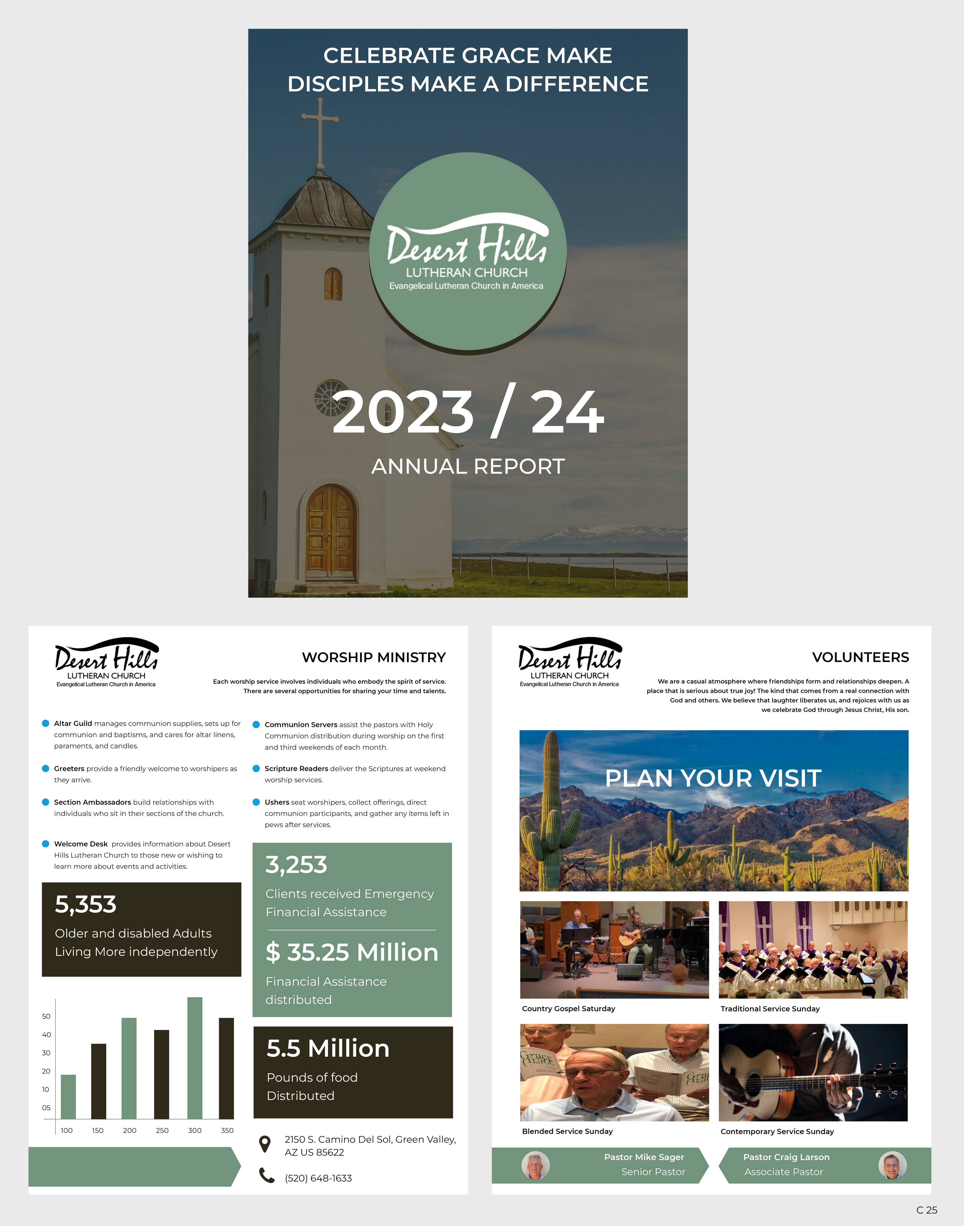 Newsletter Design by pb for Desert Hills Lutheran Church | Design #33370952