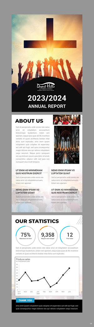 Newsletter Design by pb for Desert Hills Lutheran Church | Design: #33370953