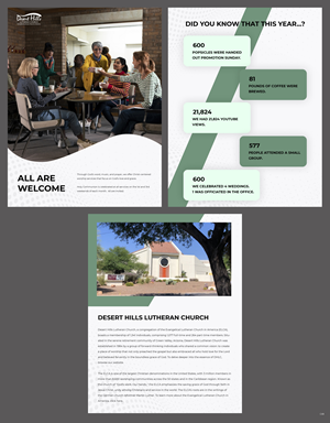 Newsletter Design by pb for Desert Hills Lutheran Church | Design: #33377402